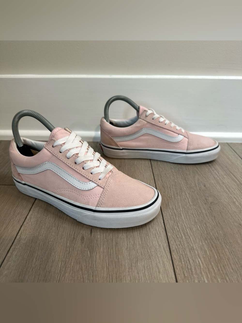 Vans Old Skool Womens Size 6 Pink White Gum Athletic Skateboard Shoes Sneakers